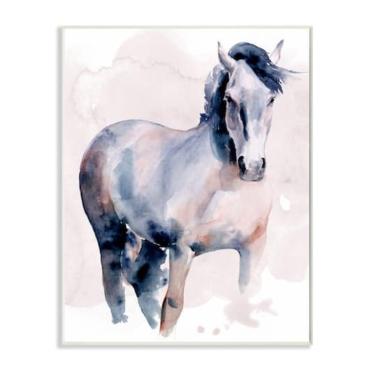 Stupell Industries Americana Horse Figure Southwestern Watercolor Wall Plaque
